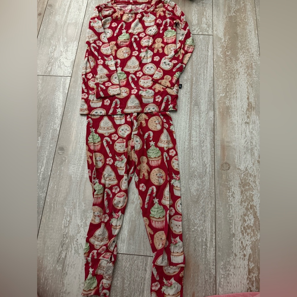 Lev Baby Bamboo Set- Christmas size 2t
